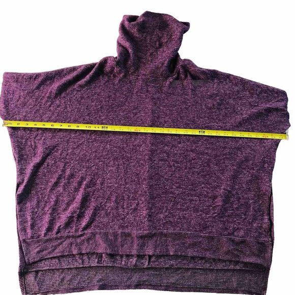 Zenana Fleece Cowl Neck Split Side Sweater Size Small - Picture 9 of 11